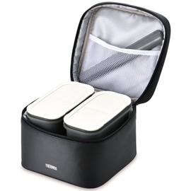 サーモス 弁当箱 2段 大容量 フレッシュランチボックス 約1.8L ブラック DJF-1800 BK