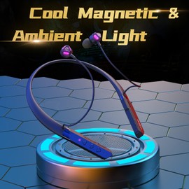 cozoo Bluetooth Headphones Neckband, 30H Playtime Wireless Bluetooth Earbuds w/Mic in-Ear Magnetic Neckband Earphone, IPX5 Sweatproof Deep Bass Headset for Home, Traveling, Outdoor, Business Trips