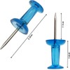 Coloured Push Pin,100 PCS Plastic Thumb Tacks Clear Push Pins