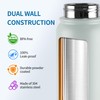 GOPPUS 20 Oz Insulated Stainless Steel Water Bottle BPA-Free Sports
