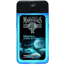 Le Petit Marseillais Shower Gel for Men, Body & Hair, Minerals & Cedar Wood Bottle 3 x 250ml