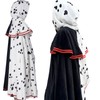 MAISUIZI MAISUIZI Cruella Deville Costume Adult Black White Cruella Deville