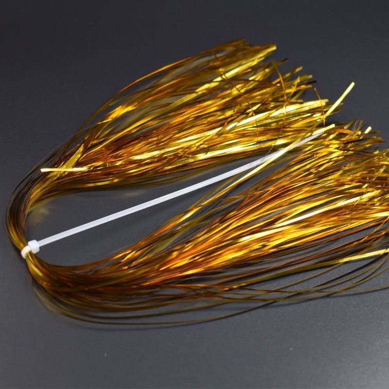 10 PCS Random Colors 1mm Width Flashabou Tinsel Flat Mylar