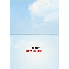 Owl Superhero with Cape Avanti Humorous/Funny Birthday Card