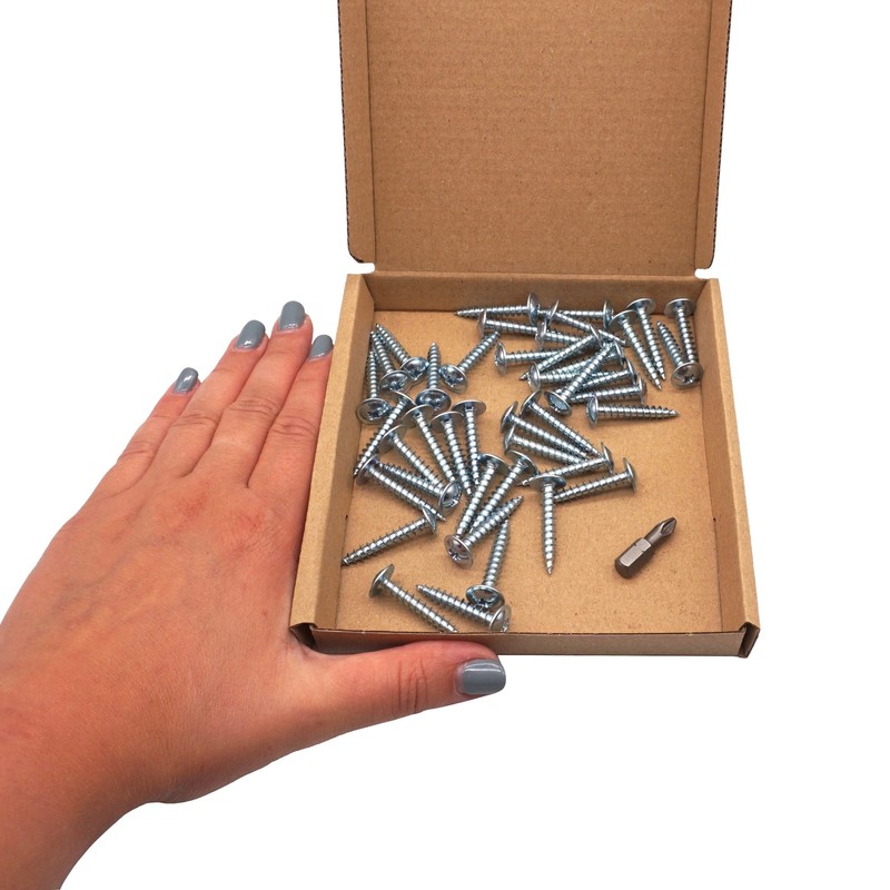 SKIR'CO (Pack of 40) Galvanised Steel 5.0 x 30mm Silver