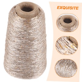 DOITOOL Knitting Yarn Crochet Thread 100g Glitter Cotton Yarn Braided for Hats Scarves Accessories