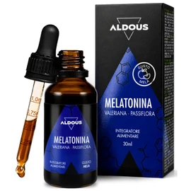 Melatonina Pura - Melatonina con Valeriana e Passiflora, per 4 mesi - Contagocce - Melatonina Gocce per Dormire Meglio 30ml - Integratori per Dormire, Sonno Profondo - Senza Zucchero - ALDOUS