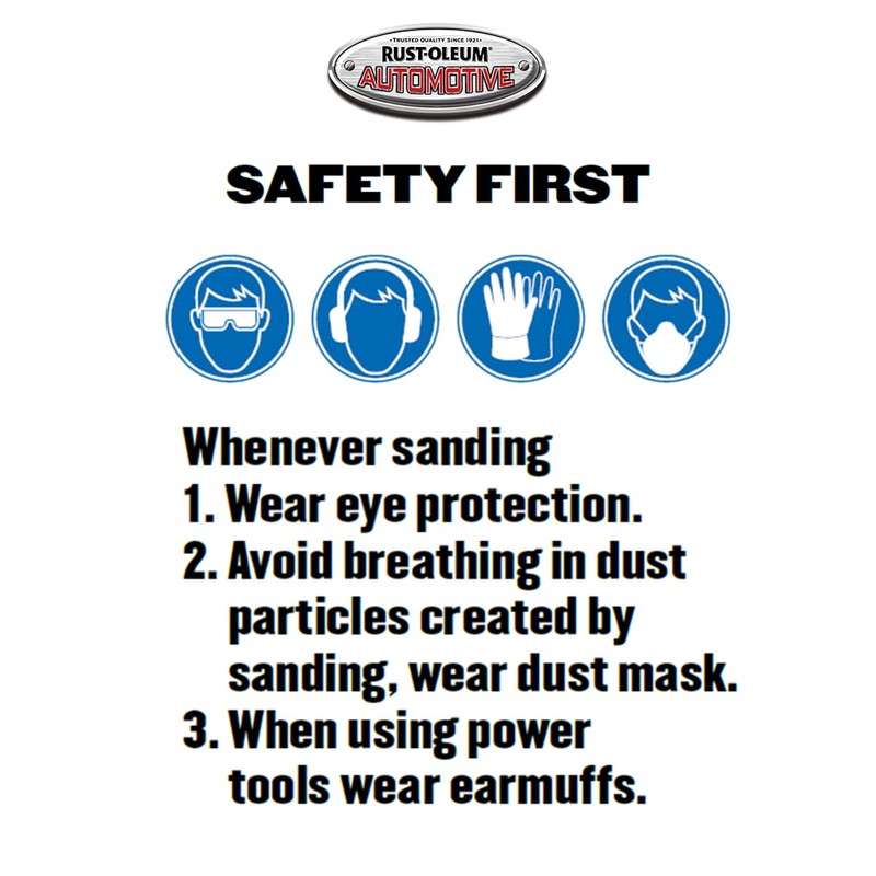 Rust-Oleum Automotive 2000 Grit Wet and Dry Sandpaper 5 Sheets