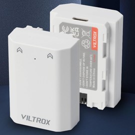 VILTROX 2-Pack NP-FZ100 Camera Battery, 2400mAh 17.3Wh TNP-FZ100 Compatible for Sony ZV-E10, Alpha 7, A7, A7II, A7RII, A7SII, A7S, A7S2, A7R, A7R2, A5000, A6400, A6500, A6300, A6000, NEX-3, NEX-5.