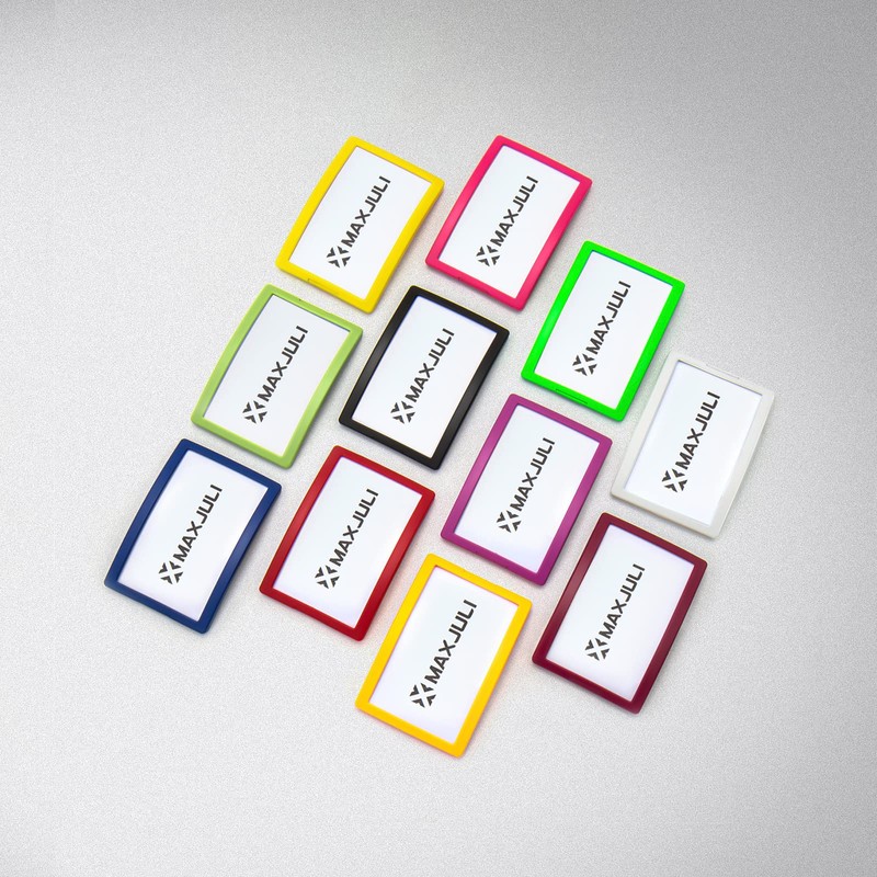 MAXJULI Ski Goggles Pass Holder 2 Pack (Black+Red)