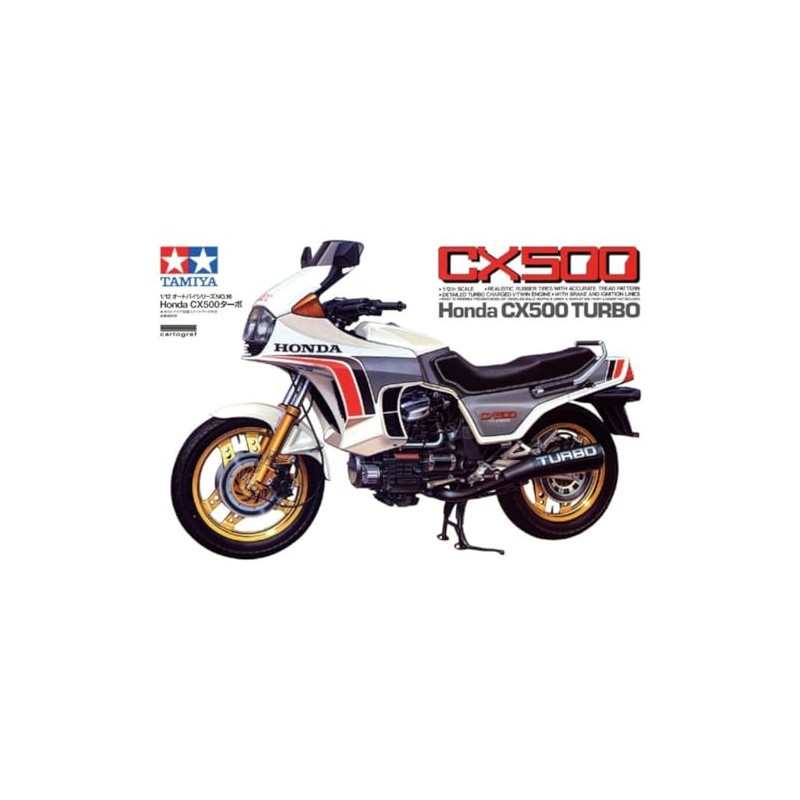 Tamiya 14016 1:12 Honda CX500 Turbo - Faithful Replica, Plastic