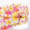 KOVOLITU 4 Pack Hawaiian Plumeria Flower Printed Headbands for Women