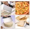 Pack of 2 Dough Scrapers Stainless Steel Dough Card, 16