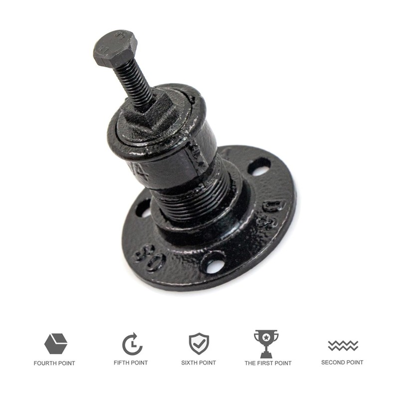 Handrail Holder Handrail Bracket Handrail Support Railing Brackets - Black