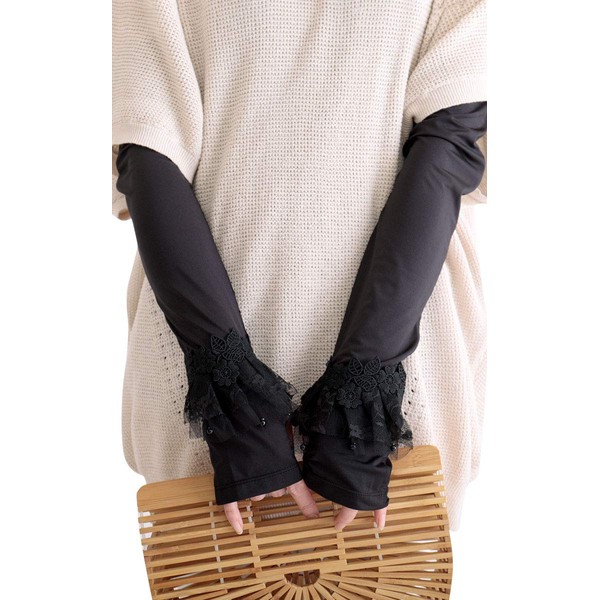Gold Japan Large Size Women's Gloves, Arm Warmer, Arm Cover