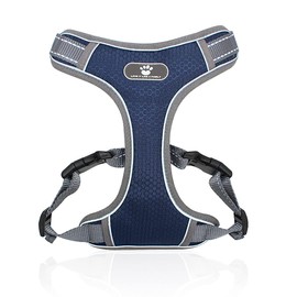 SUNGROO Harness, For Large Dogs, Medium-Sized Dogs, Reflective Material, Collar, Cats, Dogs, Won't Fall Off, For Small Dogs, Pulling Prevention, Soft, Breathable, Pet Products, Mesh, Breathable,