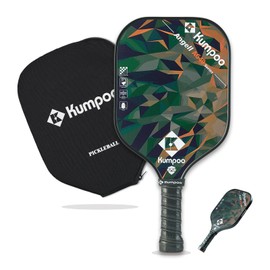Pickleball Paddle, Carbon Fiber Pickleball Racket Lightweight with Fiberglass and PP Honeycomb Core, Large Sweet Spot Pickle Ball Racquet Set with Cover Gifts for Beginners, AG40 Orange