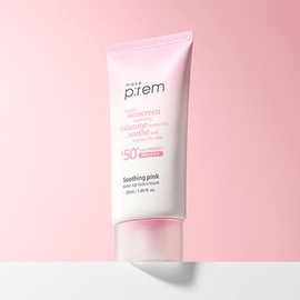 Make Prem [Mugijacha] Make Prem UV Defense Me Tone Up Sun Cream 50ml (Soothing Pink) [GIFT] Cleansing Foam 50ml / 메이크프렘 [무기자차]메이크프렘 유브이 디펜스 미 톤업 선크림 50ml (수딩 핑크) [GIFT]클렌징폼50ml