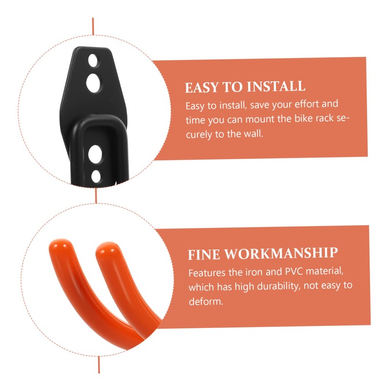 Mikinona 4pcs Heavy Duty Garage Hooks Versatile Tool Organizer for