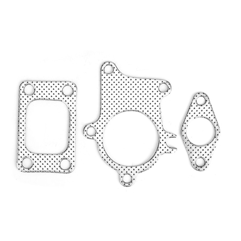 38mm/1.5in Gasket 5Bolt Downpipe Combo Kit Fitting for T3/T4 Turbocharger