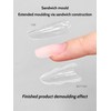 Sandwich Dual Nail forms Professional Sandwich Dual Forms-240Pcs Long Stiletto