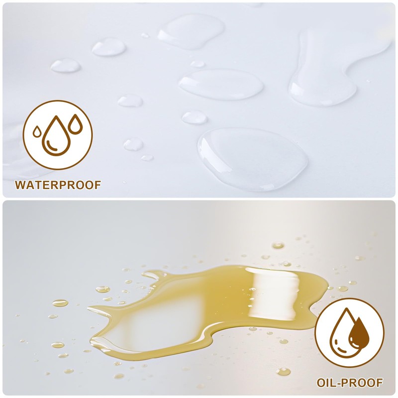 Transparent Table Film, 0.18 mm Thick, Transparent Tablecloth, Outdoor, Weatherproof,