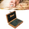 Vintage Embroidery Scissors Set Wooden Stainless Steel Sewing Box Scissors