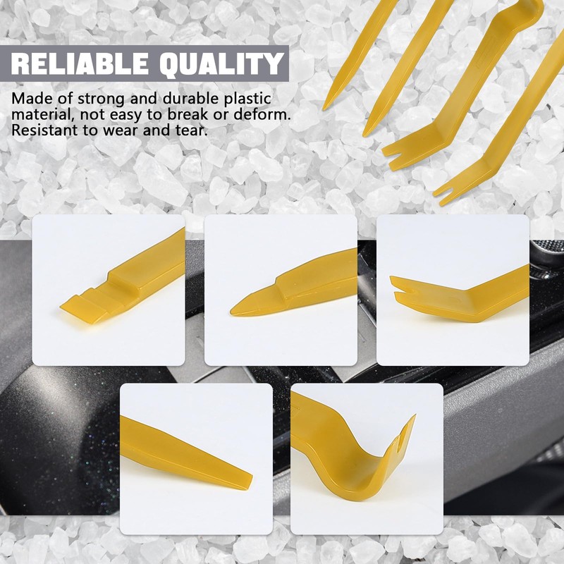 wuyaoyao 5PCS Auto Trim Removal Tool kit, No Scratch Plastic