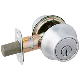 Kwikset 96650-495 Security Double Cylinder Deadbolt, Satin Chrome