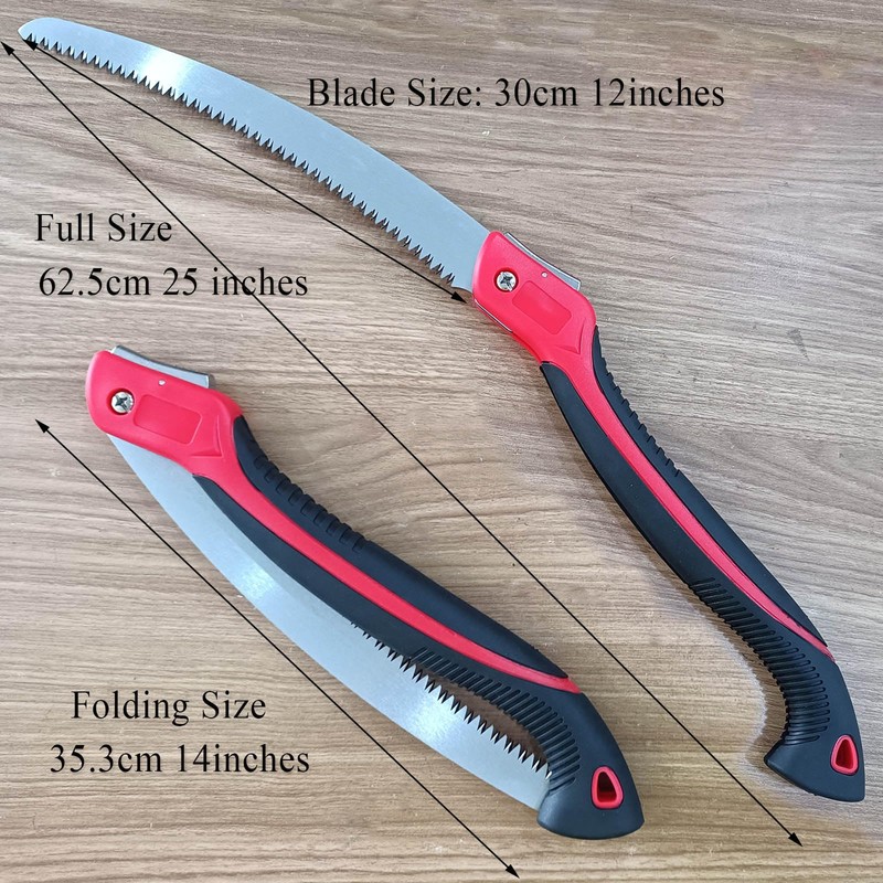 WEIMELTOY 12 Inch Heavy Duty Pruning Saw, Folding Hand Saw
