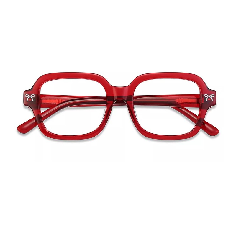 Firmoo Blue Light Filter Glasses Women Without Prescription Bow Pattern