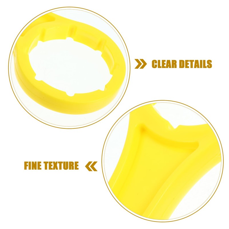Yellow Plastic Bucket Lid Wrench, 20-30L Drum Cap Opener Tool,