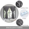 NICETOWN Portable Blackout Small Curtains for Kitchen, Thermal Lnsulated Self-Adhesive