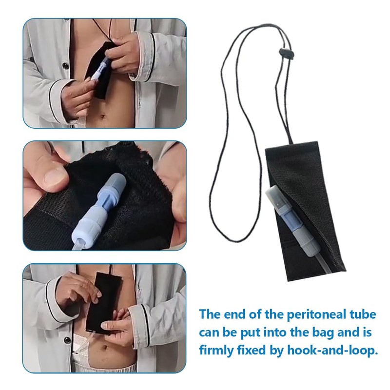 Peritoneal Tube Holder Bag - Peg G Feeding Line Transfer