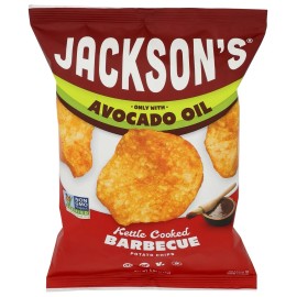 Jacksons Chips Chips Potato Barbecue Kernel Avocado Oil 5 oz (Pack of 12)