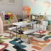Flash Furniture Paige Easy-Fold Kids Outdoor Picnic Table and Benches