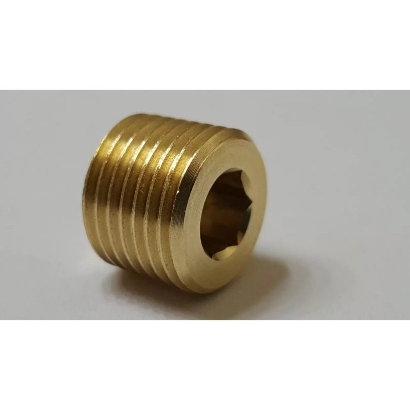 Unbranded/Generic Lot of 10 pcs. 1/8" Male NPT Brass Plug