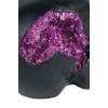 Nemesis Now Geode Skull Figurine 17cm, Resin, Black, Purple