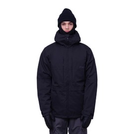 686 Men's SMARTY 3-In-1 Form Jacket - 2-Layer Shell with Removable Inner Thermal Puff - Water & Weather Resistant - Black, Medium