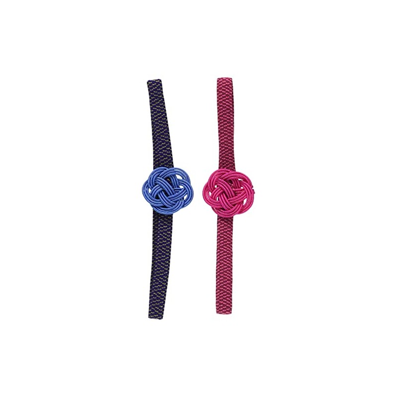 Kinoshita Mizuhiki YU-2 Mizuhiki Deco Band, Tied Flower, Peony Blue