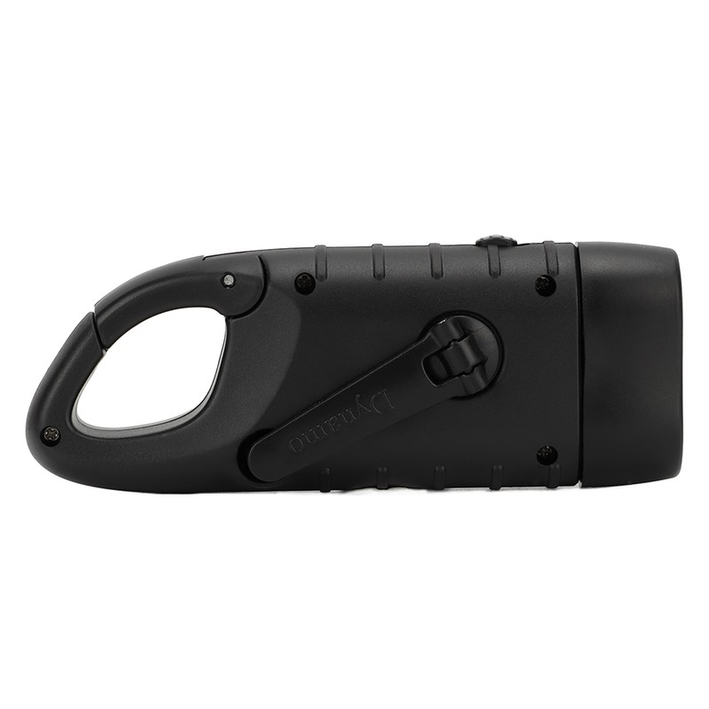 Hand Crank Solar Powered Flashlight Emergency Rechargeable LED Flashlight Self