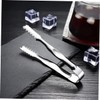 FELTECHELECTR 3pcs Stainless Steel Ice Tongs Versatile Food Serving Tongs