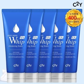 Situwai (C2Y)400만 판매 C2Y 아쿠아휩 클렌징폼 대용량 225ml x5개  / (화산송이 220ml) (C2Y) 4 Million Sold C2Y Aqua Whip Cleansing Foam Large Size 225ml x5 / (Volcanic Pumice 220ml)