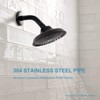 OFFO Shower Arm with Flange Universal Wall-Mounted Replacement Shower Arm