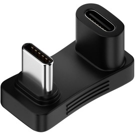 MUXER 0.4 inch (11 mm) Ultra Wide U-shaped Type C Converter Adapter [100W / 10Gbps / 4K 60Hz] PD3.0 Ultra Fast Charging, USB 3.1, 10Gbps, Ultra Fast Transfer, Supports USB 3.1/3.0/2.0, 180° Male