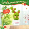 Positive Plant Thank You Gifts: Crochet Blooming Cactus Gifts for