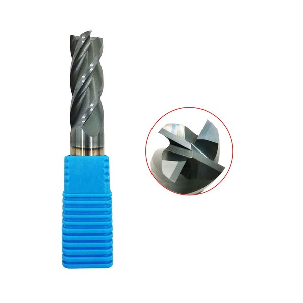 3/4"Carbide Square End Mill, HRC 45 Deg Single End 4