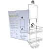 Gecko-Loc SHS-015EXT Extra Long Adjustable Hanging Shower Caddy, Over-the-Showerhead Organizer