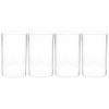 - Juego de 4 fundas de vidrio cilíndricas para velas,