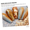 WOONEKY Nail Art Decor Sequin Nail Charms Mica Slice Glitter